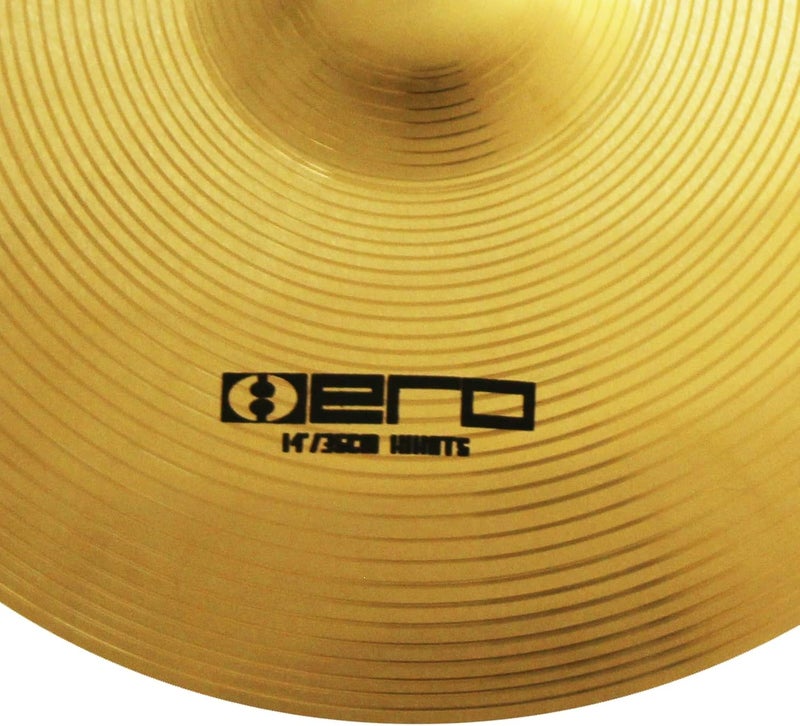 Arborea Hi Hat Cymbals Hero Brilliant Finish Bright Sound 14 Inch Drum High Hat Cymbals For Practice (14"Hi-Hats) - Image 5